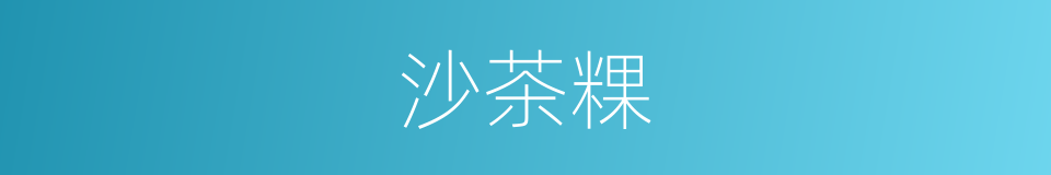 沙茶粿的同义词