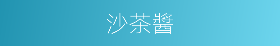 沙茶醬的同義詞