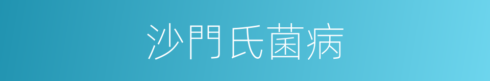 沙門氏菌病的同義詞