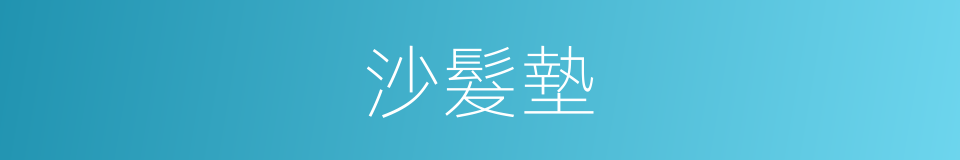 沙髮墊的同義詞