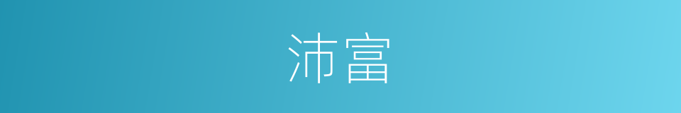 沛富的同义词