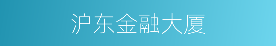 沪东金融大厦的同义词