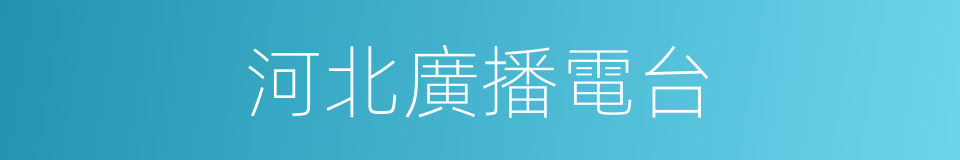 河北廣播電台的同義詞