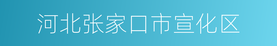 河北张家口市宣化区的同义词