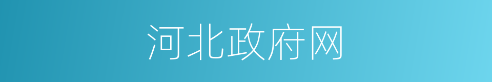 河北政府网的同义词