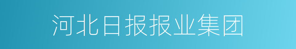 河北日报报业集团的同义词