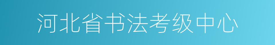 河北省书法考级中心的同义词