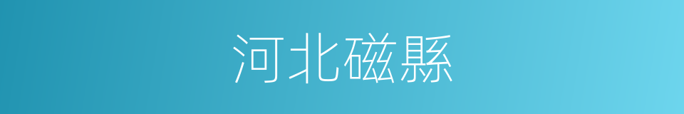 河北磁縣的同義詞
