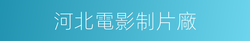 河北電影制片廠的同義詞