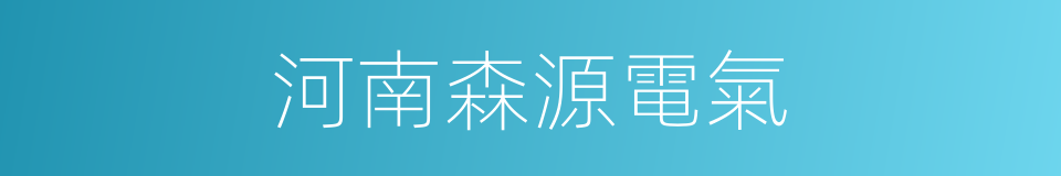 河南森源電氣的同義詞