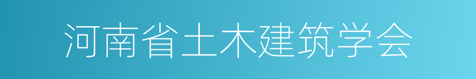 河南省土木建筑学会的同义词