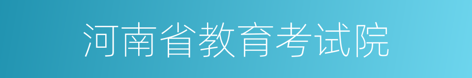 河南省教育考试院的同义词