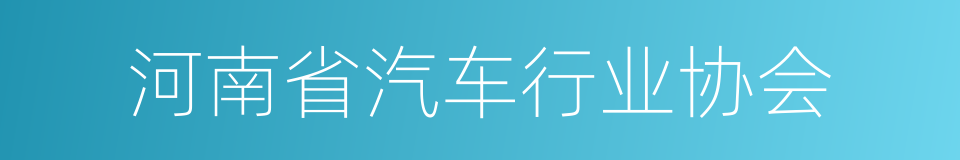 河南省汽车行业协会的同义词