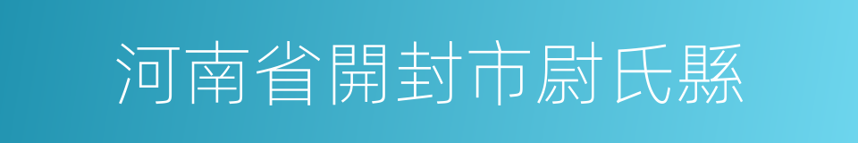 河南省開封市尉氏縣的同義詞