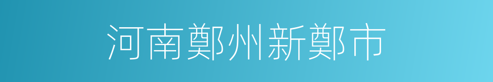 河南鄭州新鄭市的同義詞