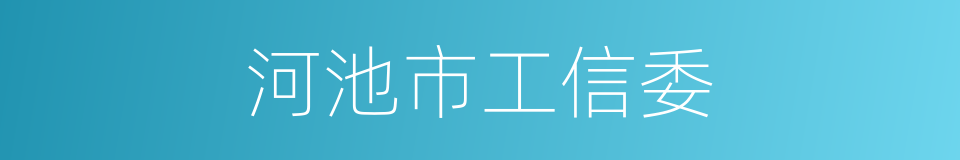 河池市工信委的同义词