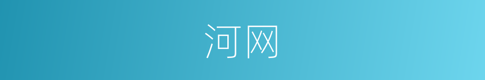 河网的意思