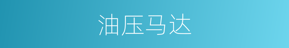 油压马达的同义词