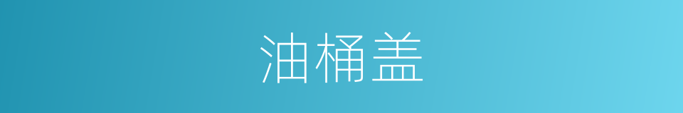 油桶盖的同义词