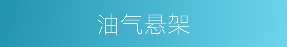 油气悬架的同义词