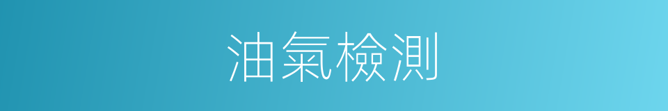 油氣檢測的同義詞
