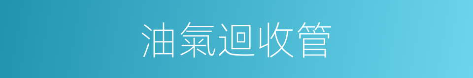 油氣迴收管的同義詞