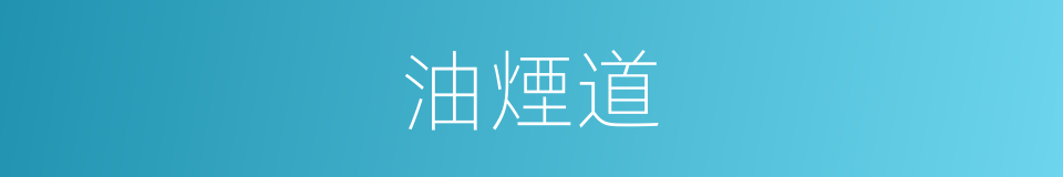 油煙道的同義詞
