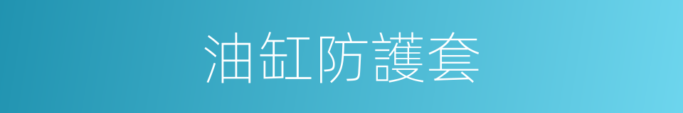 油缸防護套的同義詞