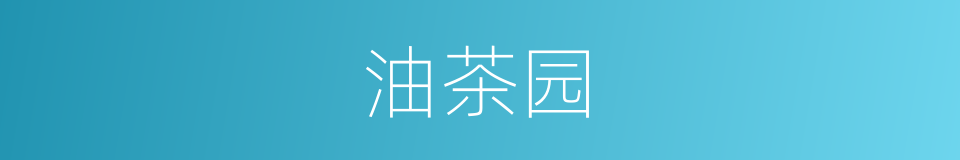 油茶园的同义词