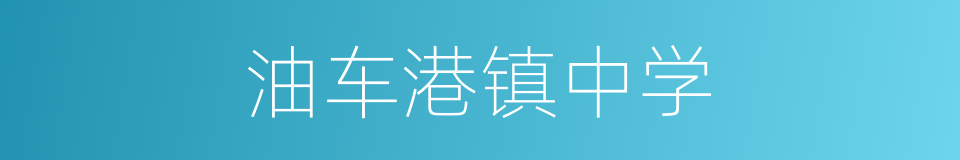 油车港镇中学的同义词