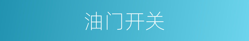 油门开关的同义词