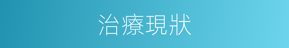 治療現狀的同義詞