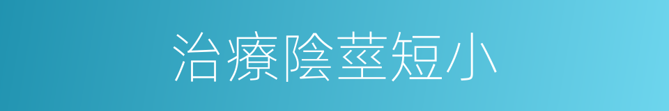治療陰莖短小的同義詞