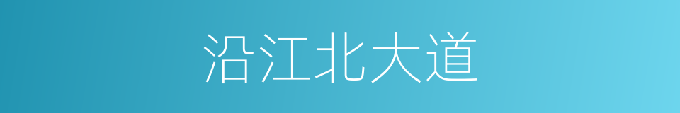 沿江北大道的同义词