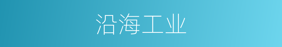 沿海工业的同义词