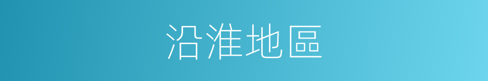 沿淮地區的同義詞