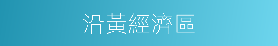 沿黃經濟區的同義詞