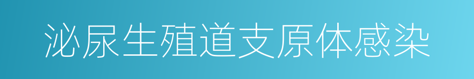 泌尿生殖道支原体感染的同义词