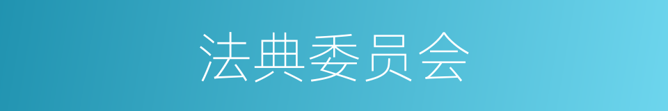 法典委员会的同义词