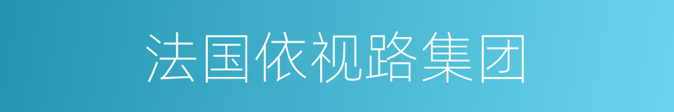 法国依视路集团的同义词