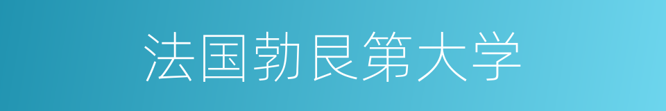 法国勃艮第大学的同义词