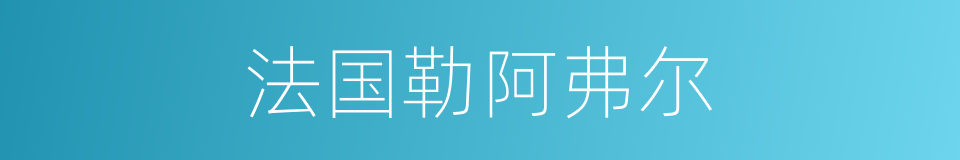 法国勒阿弗尔的同义词