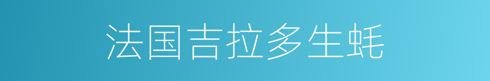 法国吉拉多生蚝的同义词