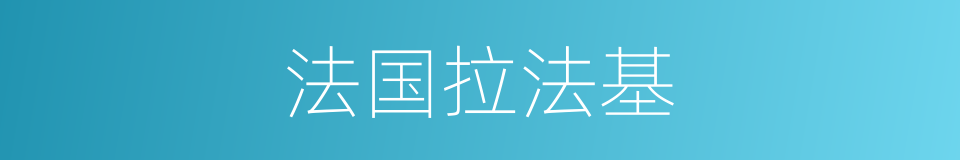 法国拉法基的同义词