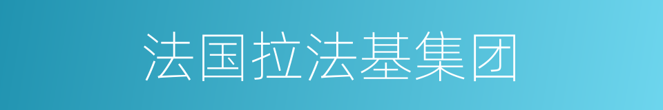 法国拉法基集团的同义词