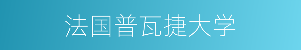 法国普瓦捷大学的同义词