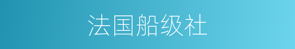 法国船级社的同义词