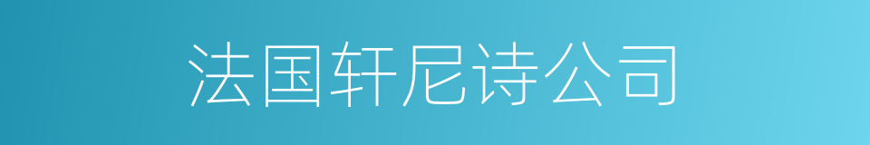 法国轩尼诗公司的同义词