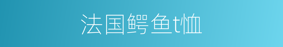 法国鳄鱼t恤的同义词