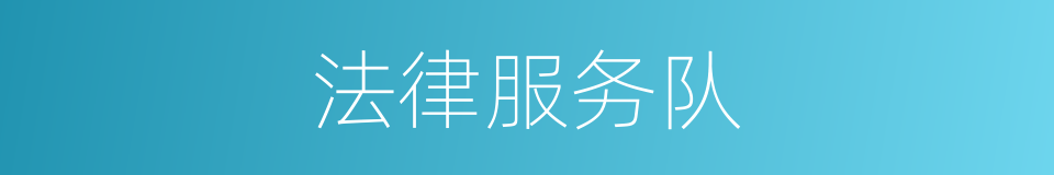 法律服务队的同义词